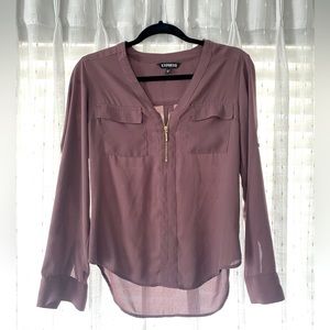 Express zip up blouse